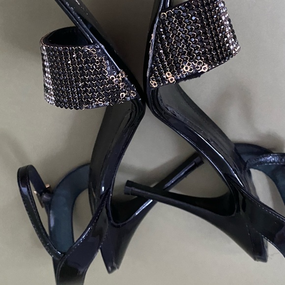Fendi Swarovski Open Toe Heels Italy Size 37 - Picture 11 of 12